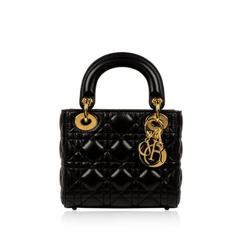 dior mini lady black|Lady Dior small dimension.